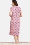 Zivame Bloom Hive Woven Mid Length Nightdress - Prairie Sunset — thumbnail 4